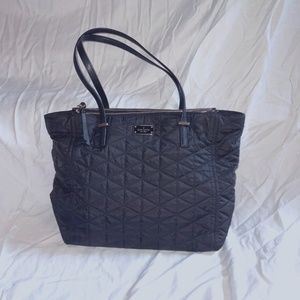 Kate Spade Black Quilted Tote